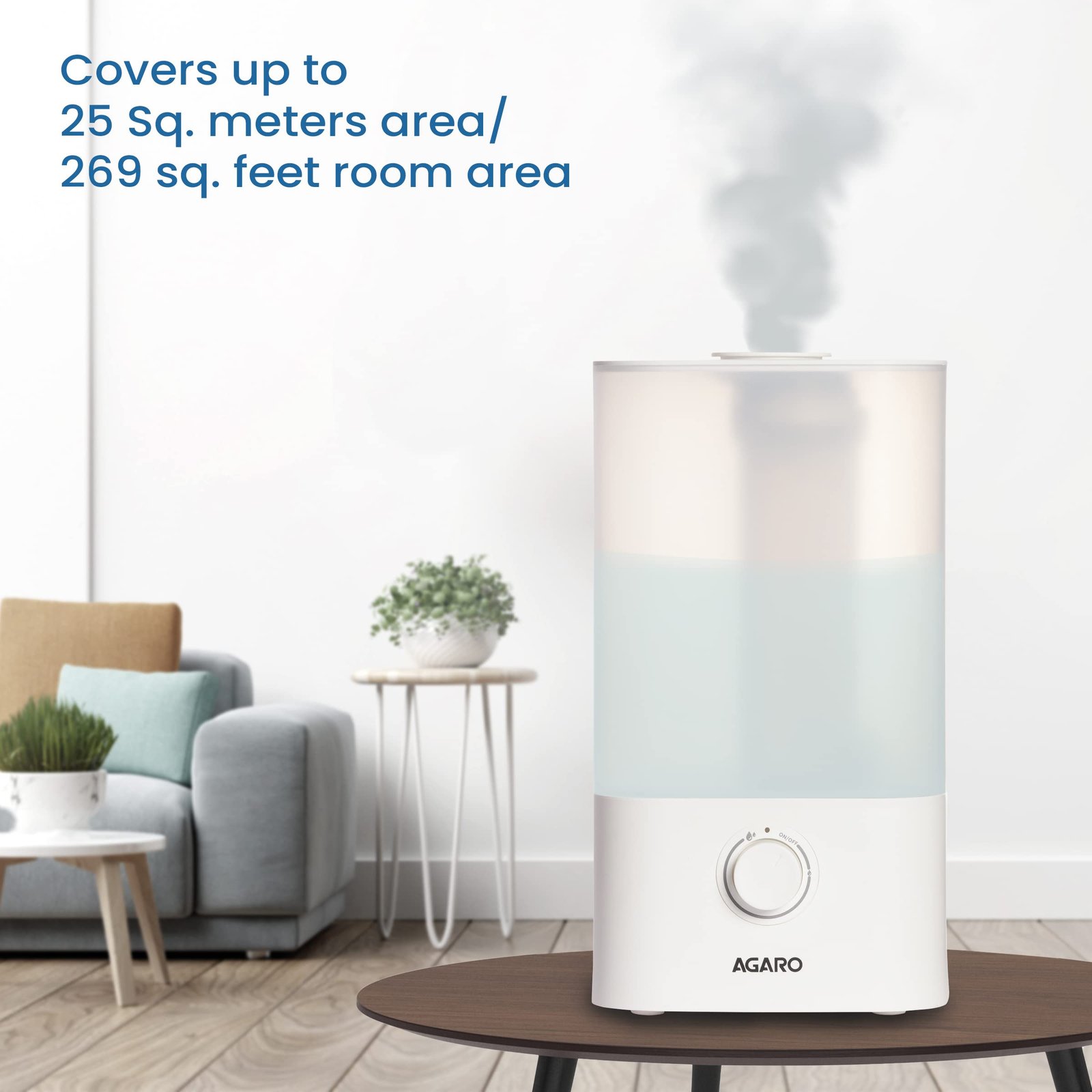AGARO Cool Mist Ultrasonic Humidifier - Image 2