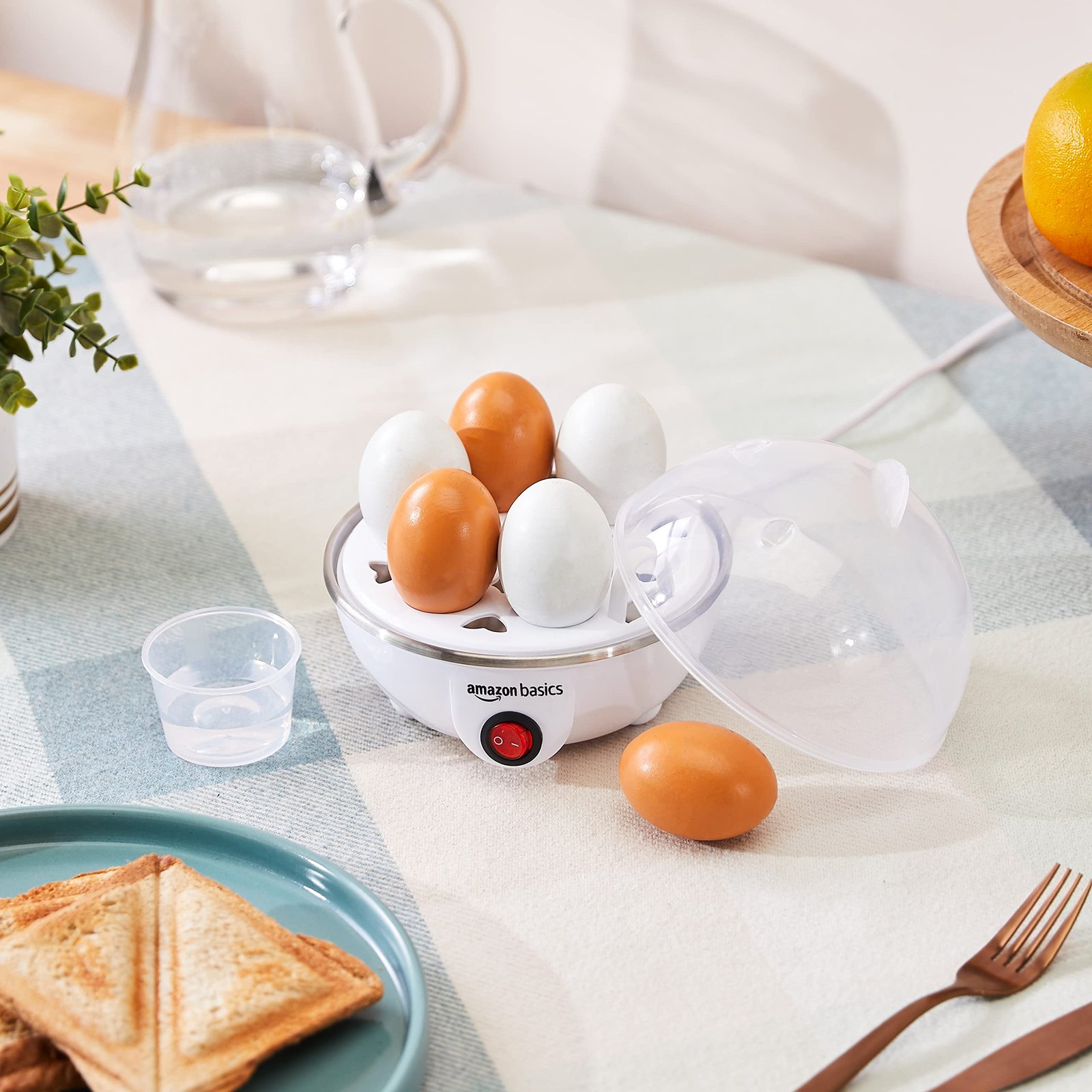 Amazon Basics 360W Electric 7-Egg Cooker & Boiler - Image 2
