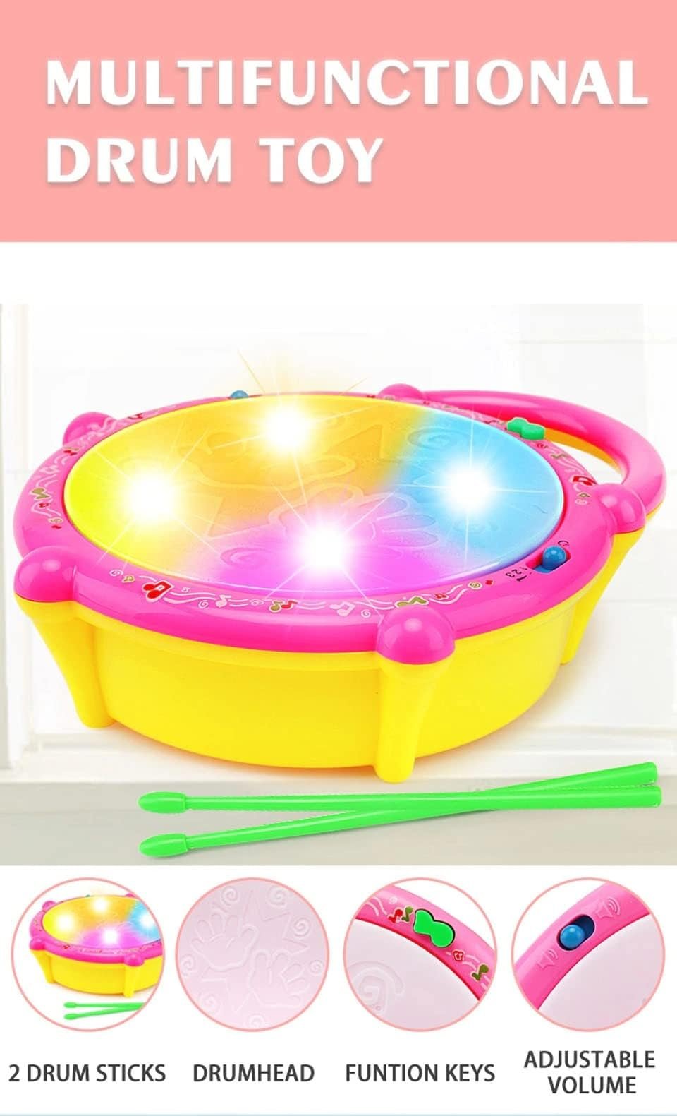 Flash Drum Toy for Kids - Image 2