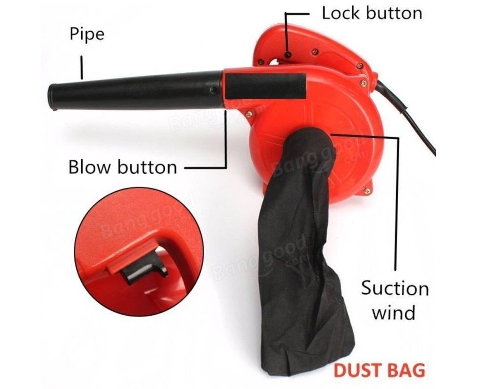 Jakmister 500W Heavy-Duty Electric Air Blower & Suction Cleaner - Image 2