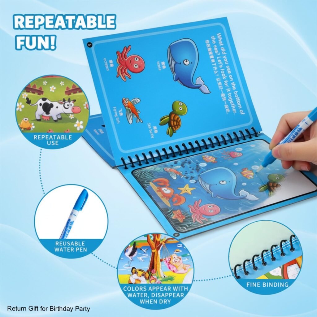 Reusable Magic Water Coloring Book