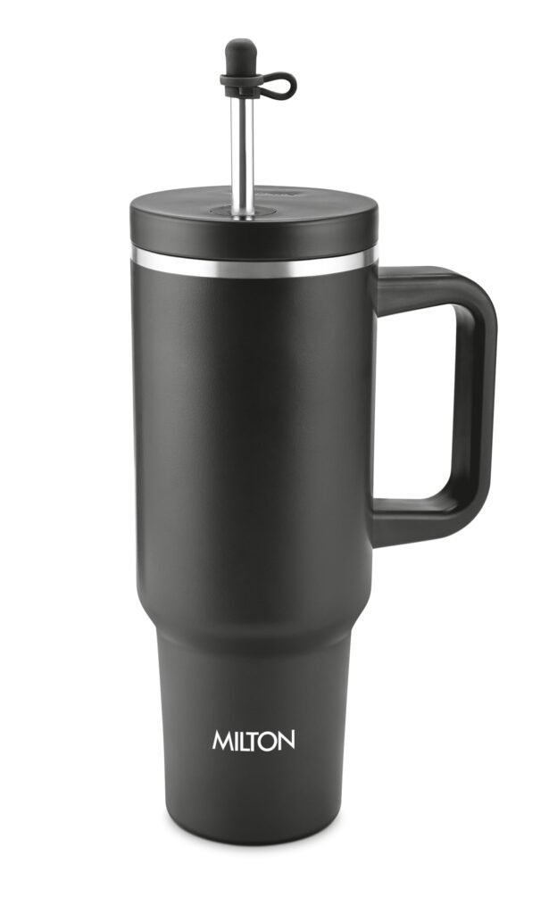 Milton Thermosteel Vacuum Insulated Tumbler with Straw & Handle