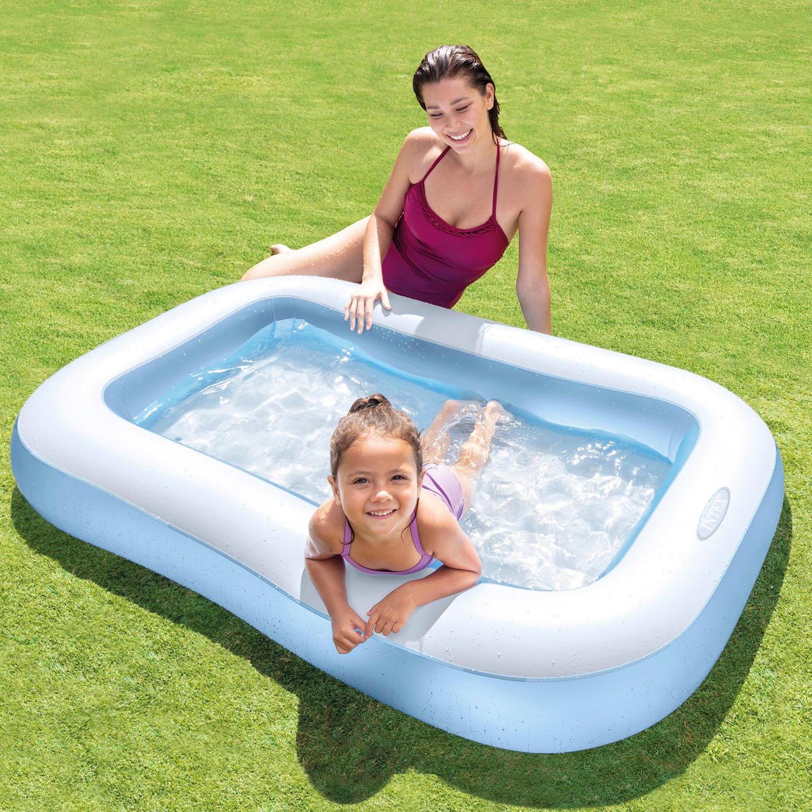 Intex Soft Side Rectangular Inflatable Kiddie Pool - Image 3